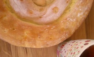 Сырный пирог-спираль, по мотивам греческой кухни