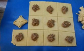 Песочные конвертики с грецкими орехами