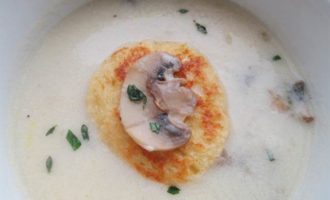 Крем-суп с равиоли