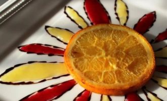 Фуа-гра с клюквенным и апельсиновым соусами